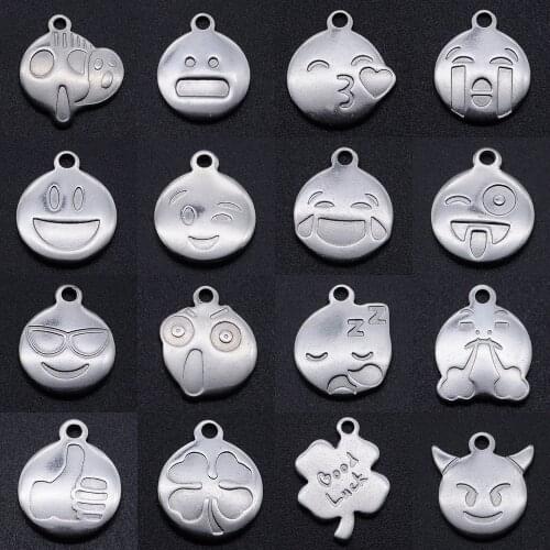 5pcs/lot 100% Stainless Steel DIY Charm Pendant Wholesale Accept OEM Order Necklace Pendants Jewelry Making Charms Never Tarnish