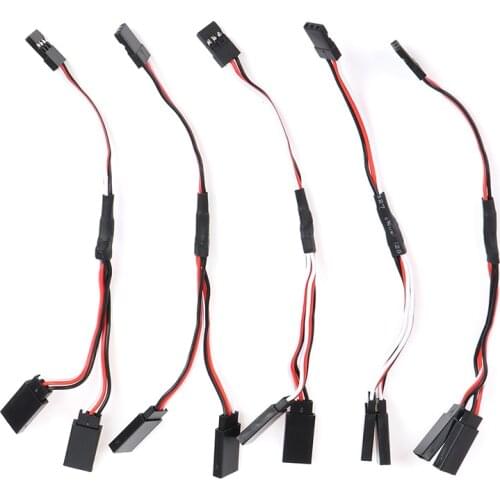 5Pcs 15cm Y Style Servo RC Extension Lead Wire Cord Cable For JR Futaba