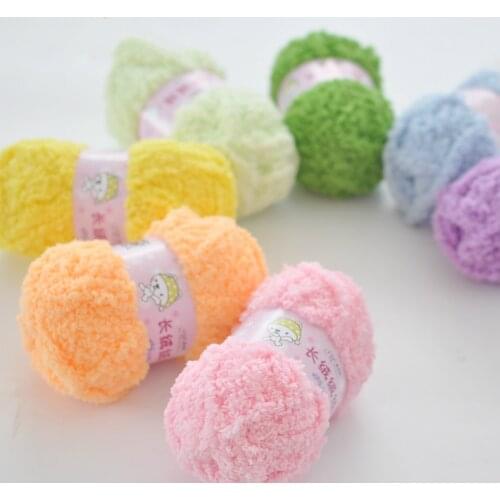 500g(10pcs) Soft Baby Yarn for Knitting Smooth Natural Hand-knitted Wool Yarn for Weave Scarf Sweater Thread Gift Needle