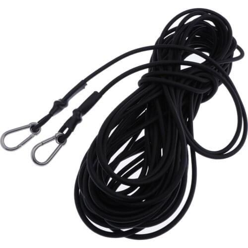 66 Feet Bungee Cord with Carabiner Hook, Kayak Stretch String Rope Tie Down Strap