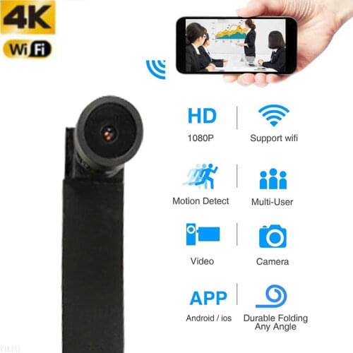 4 K WIFI Network Camera Webcam IP P2P HD Wide Angle Mini Camera DIY Wireless Cam Module Motion Activated DV Camcorder Small
