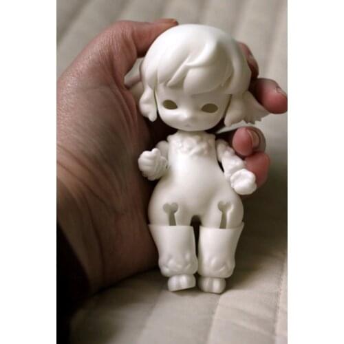 BJD 1/12 schafe tier modell für sammlung nude puppe her sammlung modell geschenk