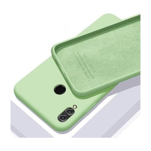 For Huawei Y5 Y6 Y7 Pro Y9 2019 Case Soft Liquid Silicone Slim Skin Protective back cover Case for huawei nova 2s 3 3i 3e shell