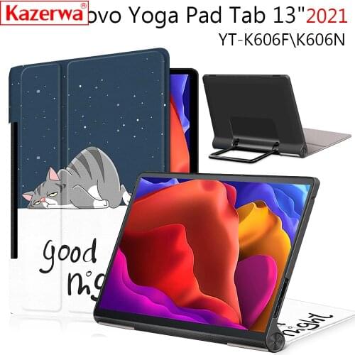 For lenovo yoga pad pro 13 case,Ultra thin stand smart tablet cover for lenovo yoga tab 13 YT-K606F case