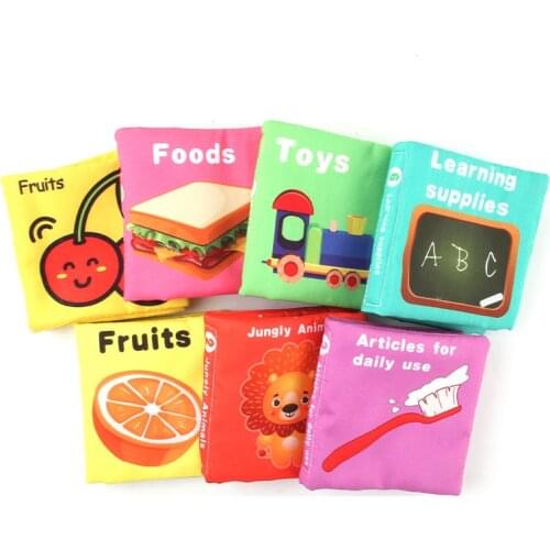 Baby Book Soft Cloth Books Toddler Newborn Early Learning Develop Cognize Reading Puzzle Book Toys Infant Quiet Book For Kids