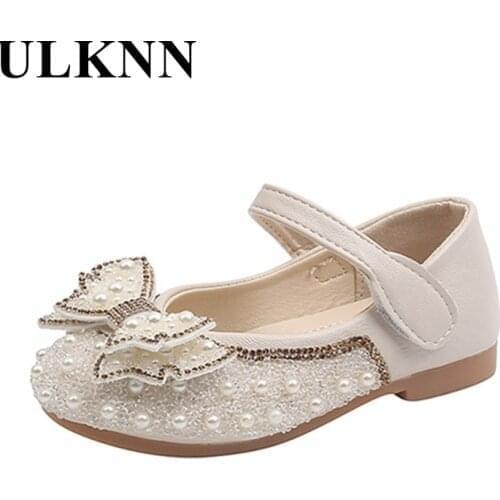 Childrens Shoes Fall 2021 New Fashion Girls Small Leather Shoes With Bowknot Princess Cuhk Childrens Shoes