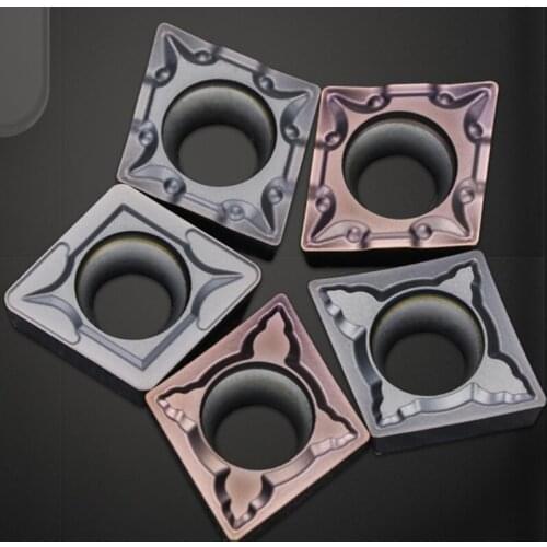 GULING 10PCS CNC blade CCMT06 / 090204YZ15TF stainless steel special outer circle inner hole machine clamp diamond small blade