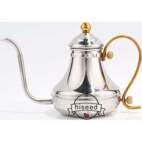 Stainless steel slender-necked pot Hand-made drip coffee pot, long slender mouth kettle, teapot