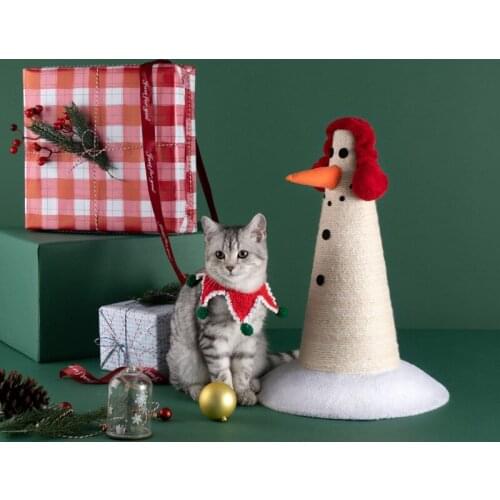 Cats Scratching Post Christmas snowman Cat Climbing Frame Toy Scratch Cat Scratcher Tree for Cats Furniture Pet Products