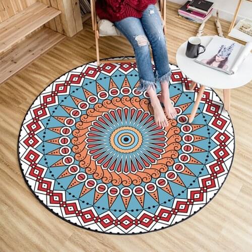 Mandala Printed Carpets for Living Room Bohemia Style Bedroom Decor Rugs Classic Prayer Floor Area Mats Soft Non-slip Tapestry