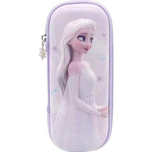 Genuine Disney Frozen Pencil Case Cartoon Creative Large Capacity Cute Storage Bag School Supplies Gift