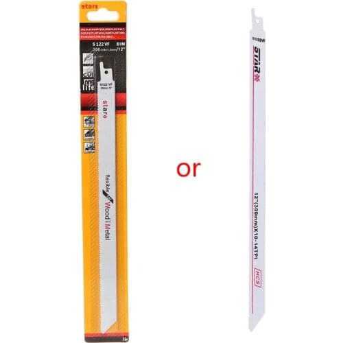 2021 New High Carbon Steel S122VF 300mm 12" Reciprocating Saw Blade Effective Flexible For Cutting Wood Woodworking