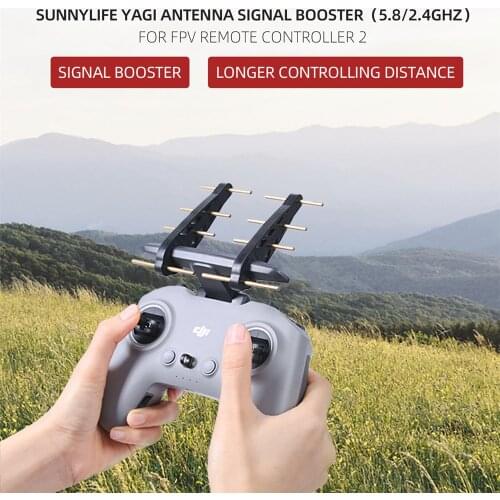 NEW DJI FPV 5.8G/2.4G Yagi antenna enhanced signal range extender Remote Controller for DJI FPV