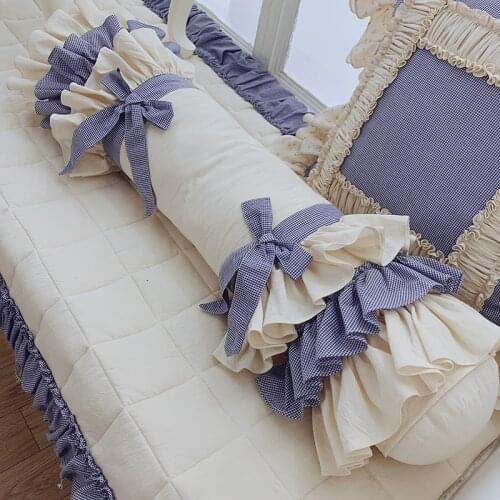 New Korean original woven cotton body pillow cases Luxury cake layer cushion cover pillowcases candy pillow case for fall decor