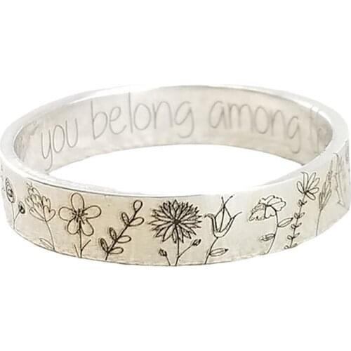 Zinc Alloy New Vintage Dandelion Rings For Women Men Bohemian Delicate Ring Jewelry Gift Bohemia