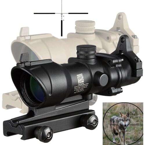 Acog4X32Riflescope Sniper Crosshair Sight Riflescope With 20mm Picatinny Rail Mount Hunting Tactics Airsoft Guns Optical sight