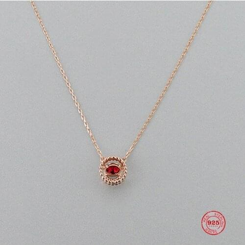 2020 New Fashion Charm Sterling Silver Original 1:1 Copy, Flame Red Lip Chain Necklace Female Luxury Jewelry Gifts