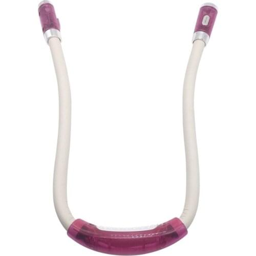 4 LED Hanging Neck Book Light Bendable Eye Protection Reading Light Neck Lamp AXYC