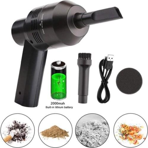 Portable Mini Handheld USB Keyboard Vacuum Cleaner Computer Dust Blower Duster for Car Laptop PC Piano Pet Dust Tobacco Ash