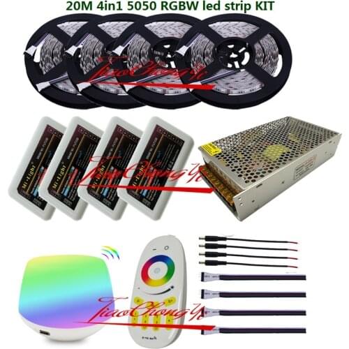 5-20M 5050 4 in1 300led RGBW led strip+4 zone Remote controller+ WiFi controller 100% Brand New