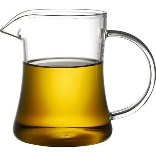 Heat-resistant Borosilicate Glass Fair Mug Gongdao Mug Pitcher Colorful tea mugs Gift teaset heatable Kung fu teaware