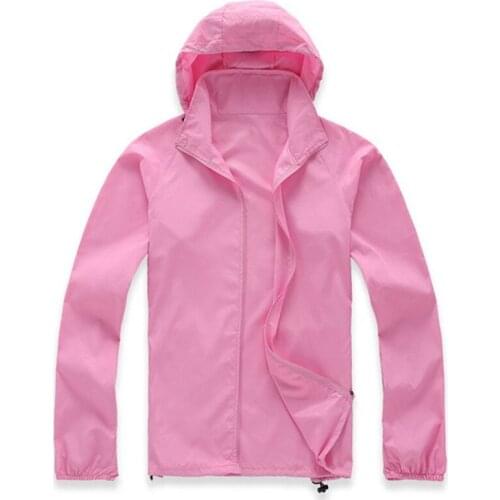 Spring Summer Thin Trench Coat Women Men Hooded Raincoat Sunscreen UV protection Windproof Rainproof Work clothes Plus size 2802