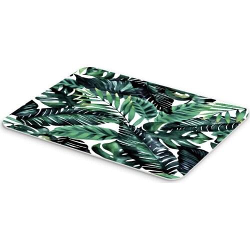 Tropical Green Plant Banana Leaf Bath Flannel Mat Indoor Memory Foam Bathroom Bathtub Non-slip Carpet Aisle Doorway Rug Cheap
