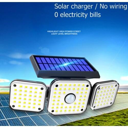 Waterproof Yard Porch Foldable Street Lamp Wall Street Light Waterproof Lamp 3Modes Solar Motion Sensor Wall Light
