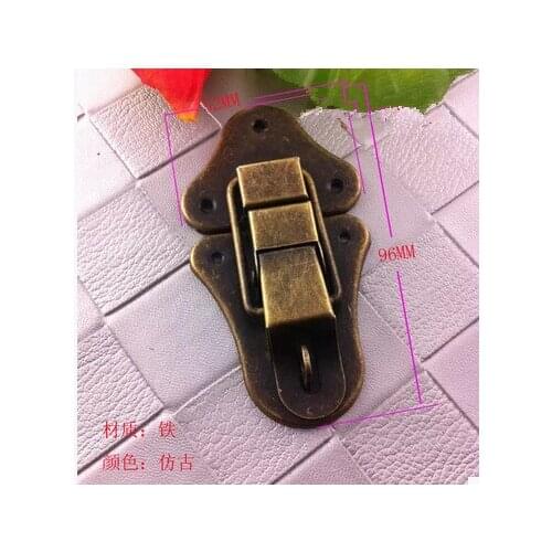 Snap lock box patina high-grade decorative box lock hardware accessories antique box buckle