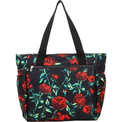 Womens Floral Tote Bag Shoulder Bag for Gym Beach Travel Yoga Hiking Picnic