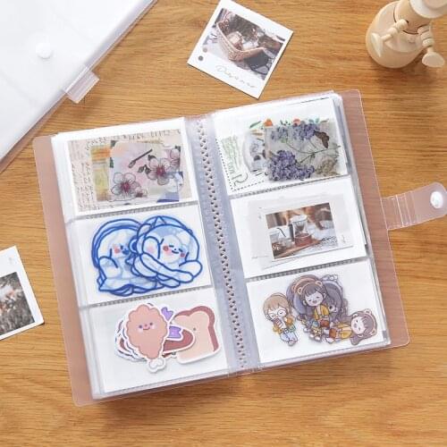 240 Slots Photo Card Name Card ID Holders Business Card Book PP Clip Ticket Sticker Collection Stocks School Office Supplies