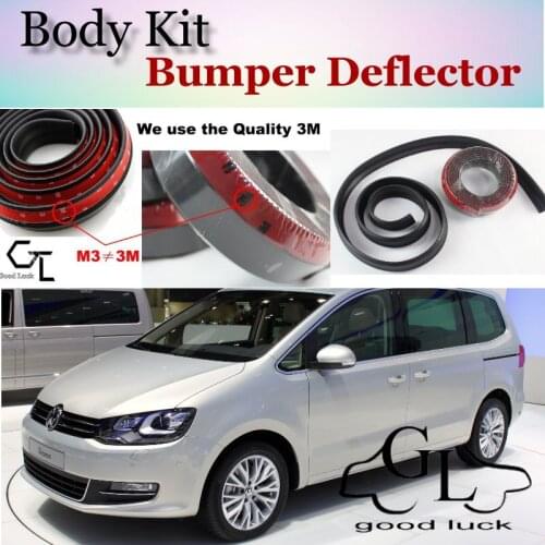 Bumper Lip Deflector Lips For Volkswagen VW Sharan Front Spoiler Skirt For TopGear Friends Car View Tuning / Body Kit / Strip