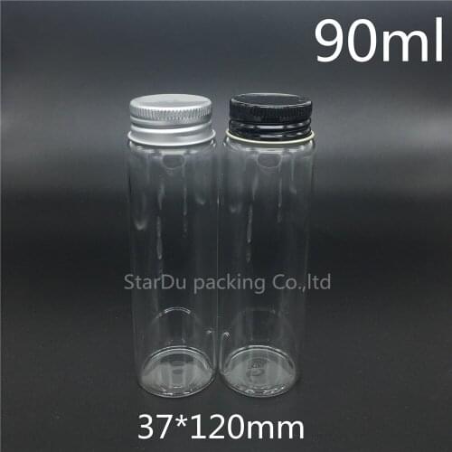 Free shipping 10pcs/lot 37*120mm 90ml screw neck glass bottle for vinegar or alcohol,carft/storage candy,liquid cosmetic bottle