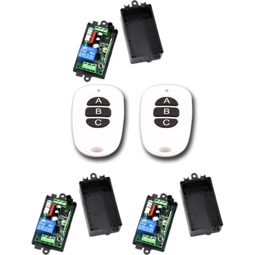 AC 110V 220V 10A Wireless Remote Control Switch RF Remote Switch 1CH Relay Receiver Transmitter 315Mhz 433Mhz