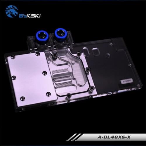 Bykski Block use for PowerColor-RX480-Red-Devil-8GB/RX 480 Red Dragon/AXRX 580 4GBD5-3DHDV2 Copper GPU Radiator Water Block RGB