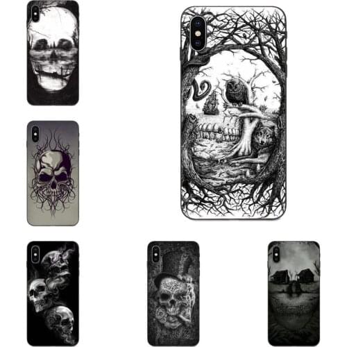 Haunted Mansion Skull Vertical Phone Case For Galaxy A10S A20S A2 Core A30S A40S A50S A70S A90 5G M10 M30S M40 Note 10 Plus