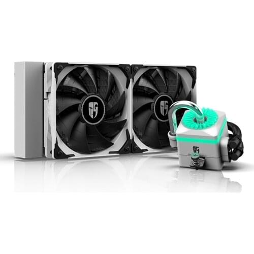 Deepcool CAPTAIN 240X 240mm CPU Liquid Cooler, dual 120mm PWM fans support LGA2066/1200/115X AMD TR4/AM4