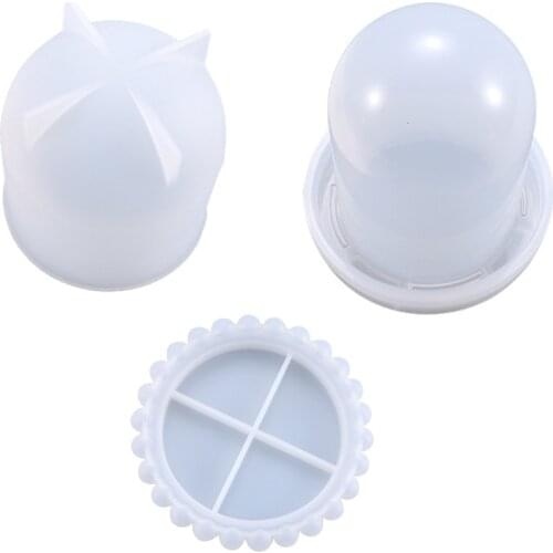 Crystal Epoxy Resin Mold Dice Cup Casting Silicone Mould DIY Crafts Making Tool