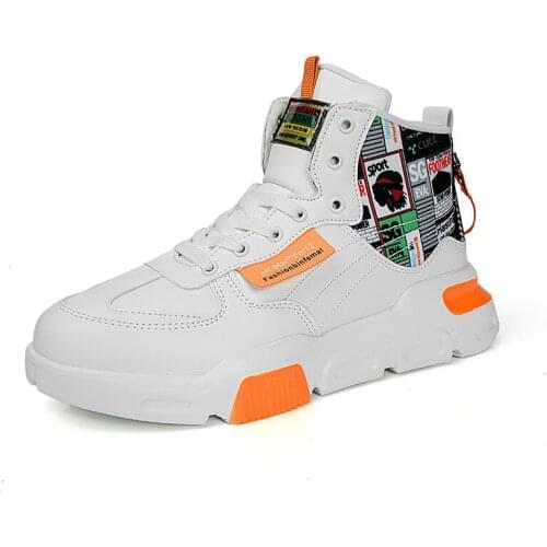 2021Mens Fashion Breathable Meesh Soft Lace-UP Soft Resistant Flats Student White Color Matching Casual Sneakers