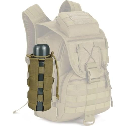 2019 New Tactical Water Bottle Pouch Military Molle System Kettle Bag Camping Hiking Travel Survival Kits Holder
