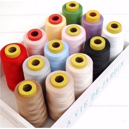 New Practical 300M Yards Overlocking Sewing Machine Industrial Polyester Thread Metre Cones Several Colors Available