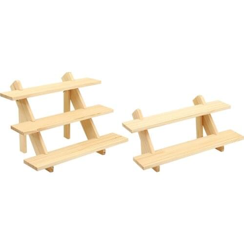 Ladder Shaped Jewelry Display Tray Earring Card Holder Stand Organizer Shelf