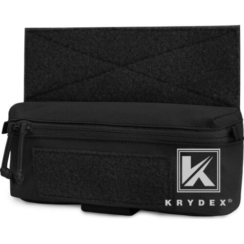 KRYDEX Mini Dangler Storage Fanny Pack Tactical Tool Drop Pouch For JPC CPC LBT D3CR MK3 MK4 Plate Carrier Chest Rig Black