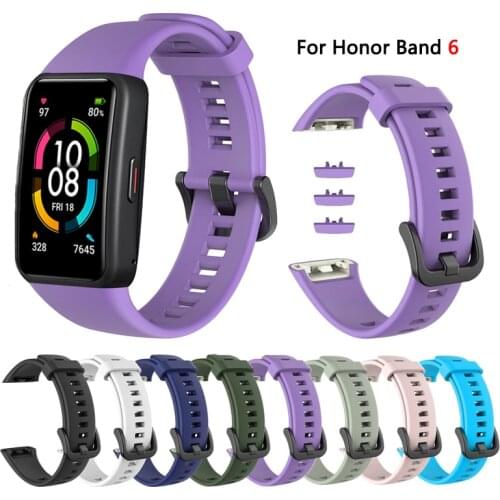 2021 New Silicone Watch Strap For Huawei Watch Honor Band 6 Smartwatch Accessories For honor band 6 Replacement Sport Bracelet