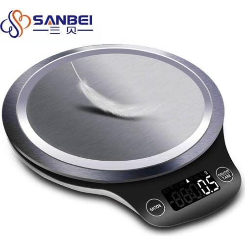 SANBEI 1g 5kg Mini Electronic Digital Weight Balance Scale Steelyard Terazi High Accuracy Jewelry Food Diet Kitchen Scales