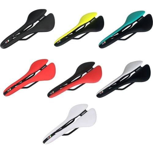 TOSEEK MTB Mountain Road Bicycle Bike Saddle Seat Comfort Breathable Racing Seat Road Bike Carbon Saddle Seat 143X280mm