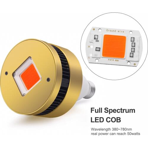 COB LED Grow Light Bulb Full Spectrum 90W 120W 150W E26 E27 LED Plant Grow Lamp For Indoor Plants Greenhouse Veg Bloom Flowering