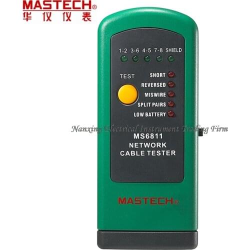 Mastech MS6811 Handheld Network Cable Tester Line Tracker UTP and STP wiring Test Meter