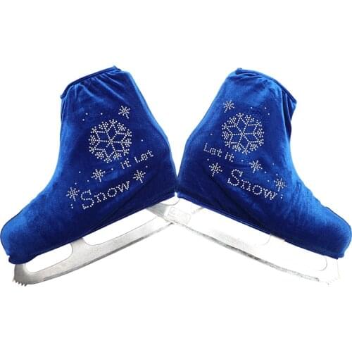 Nasinaya Figure Skating Shoes Cover Velvet for Kids Adult Protective Roller Skate Ice Skating Accessories shiny Rhinestones 19