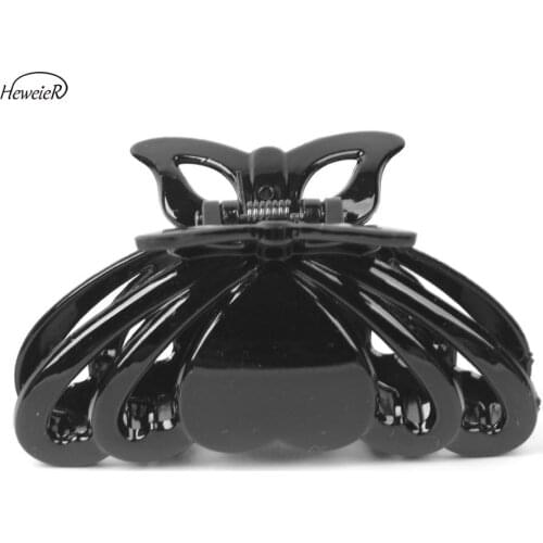 Women Lady Accessories Plastic Hair Crab Clamp Grasp Clamps Claws Butterfly Clip Headwear Arch Hairpins Headdress Hairpiece